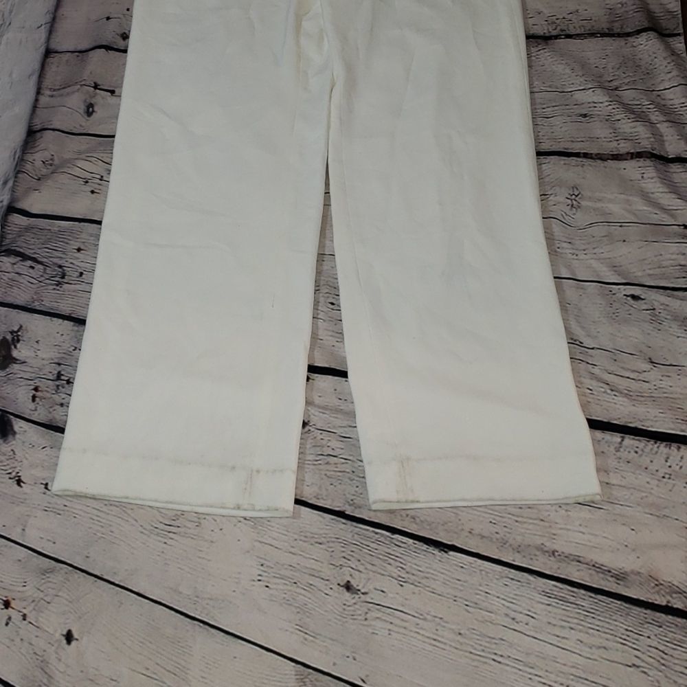 White Flowy Halston Heritage Strapless Jumpsuit - 2 - Picture 10 of 14